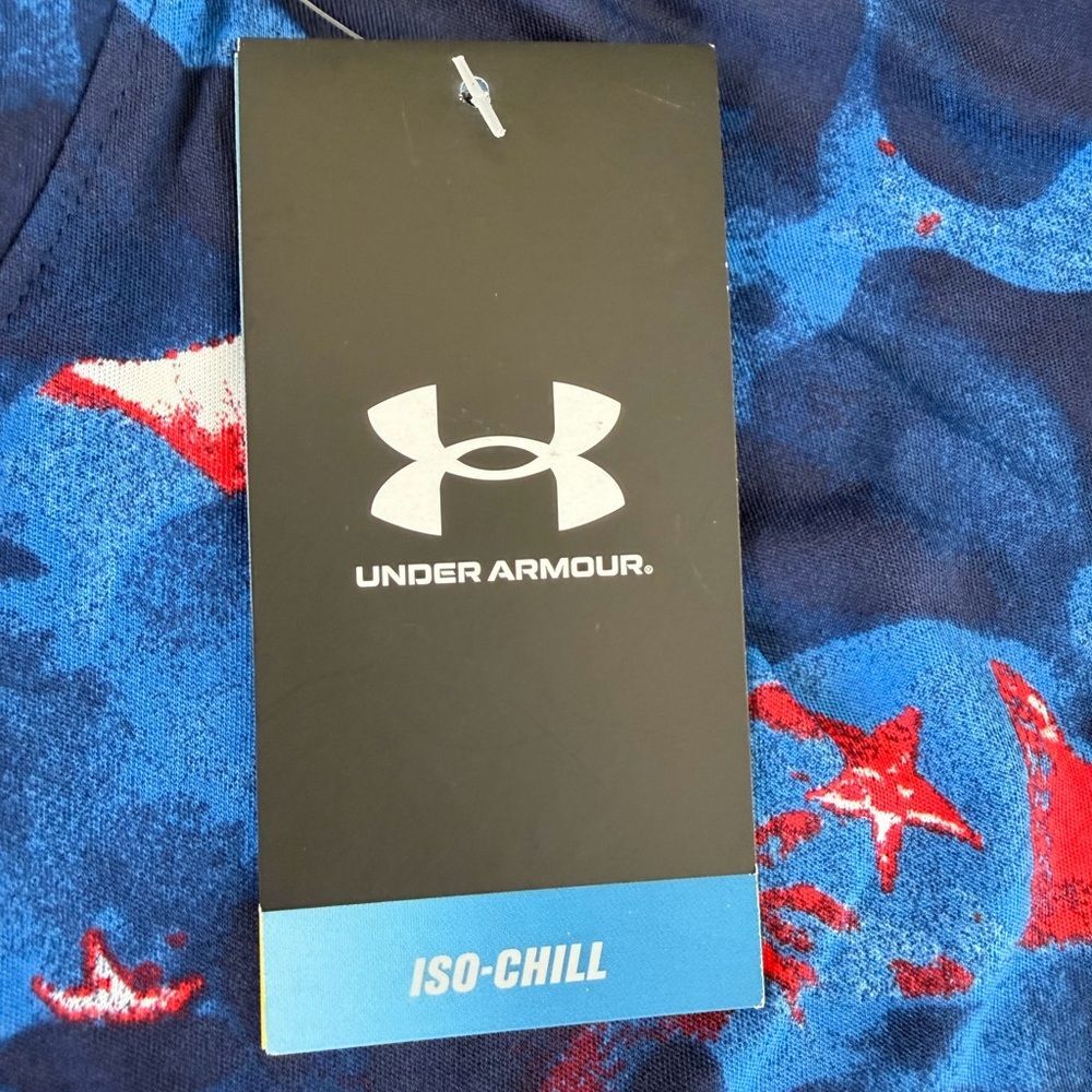 NWT Under Armour Mens Fish Pro Freedom AOP Long Sleeve T-Shirt Midnight Size L - Picture 7 of 16